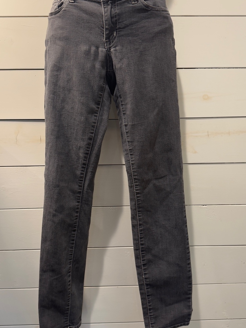 Prana Women’s Charcoal Gray Straight-Leg Jeans